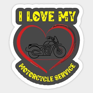 Rule of the Motorcycle Service Sticker